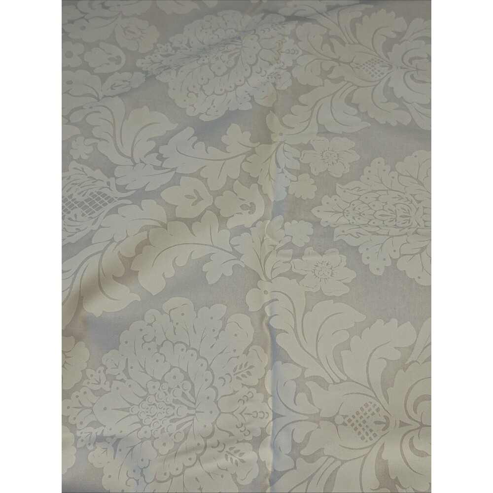 Michael Miller Delovely Damask White Tonal Cotton Quilting Fabric 2.2 Yd X 45"